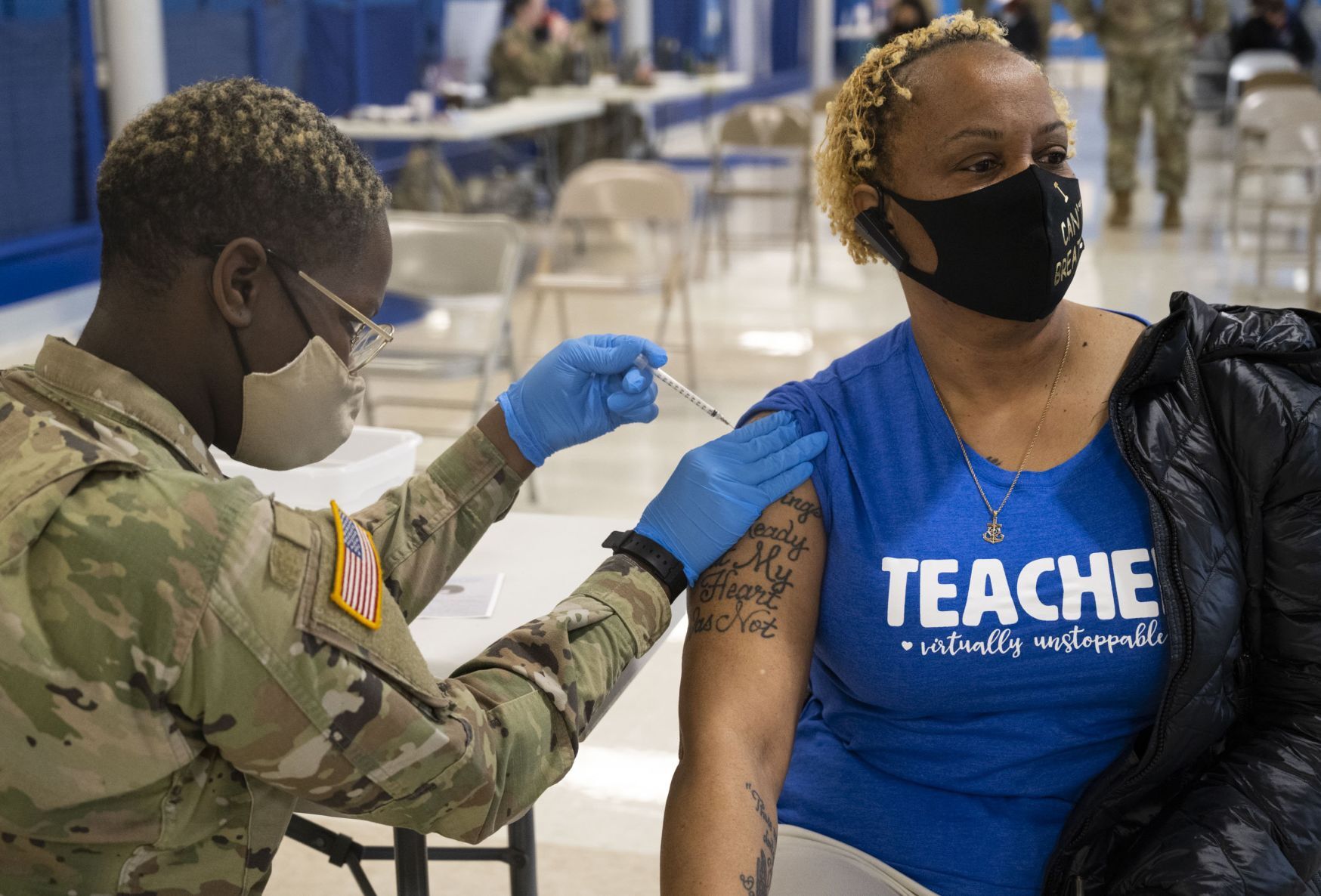 Teachers and staff vaccinated at Vashon High School